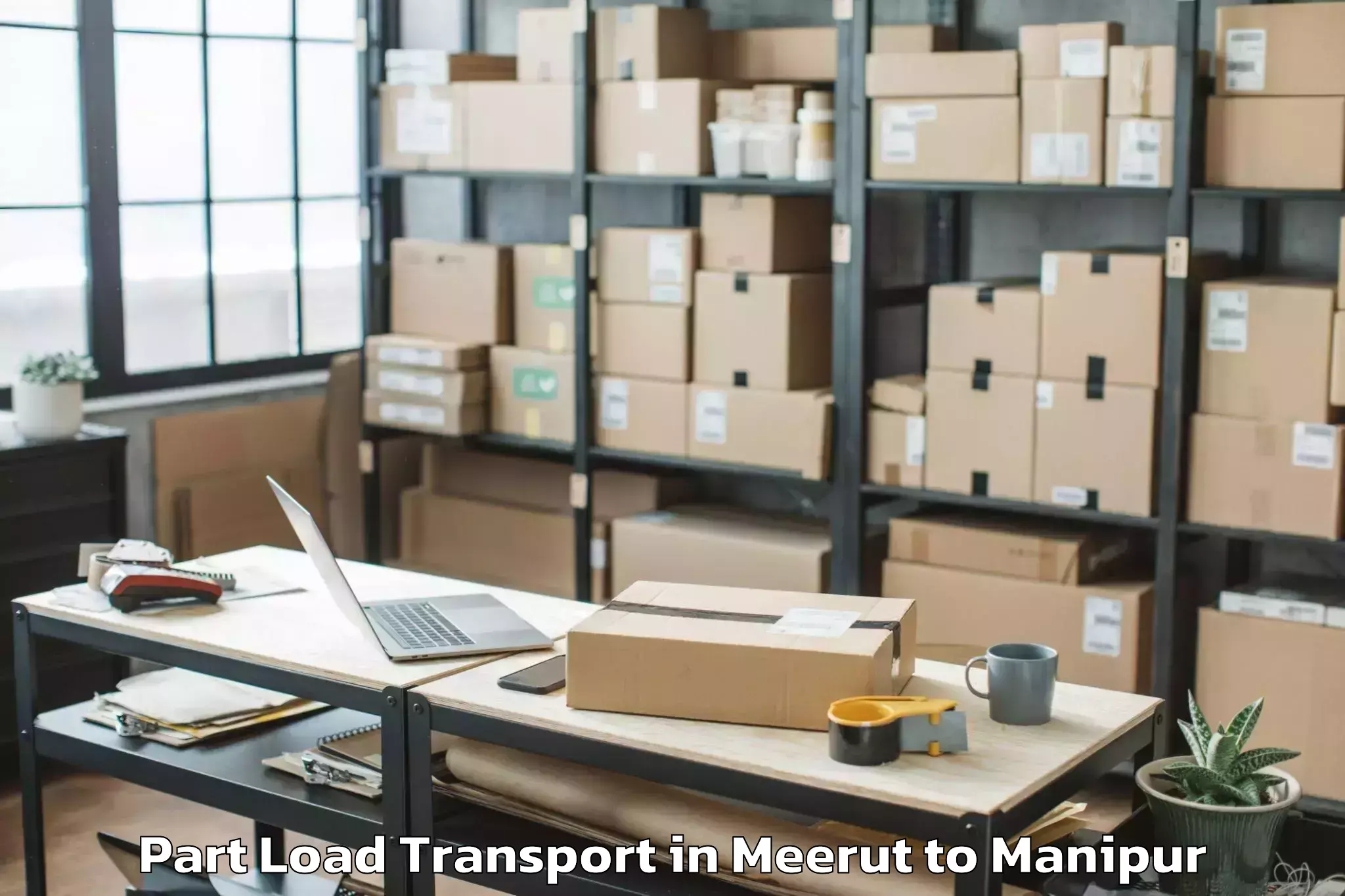 Get Meerut to Sangai International Universit Part Load Transport